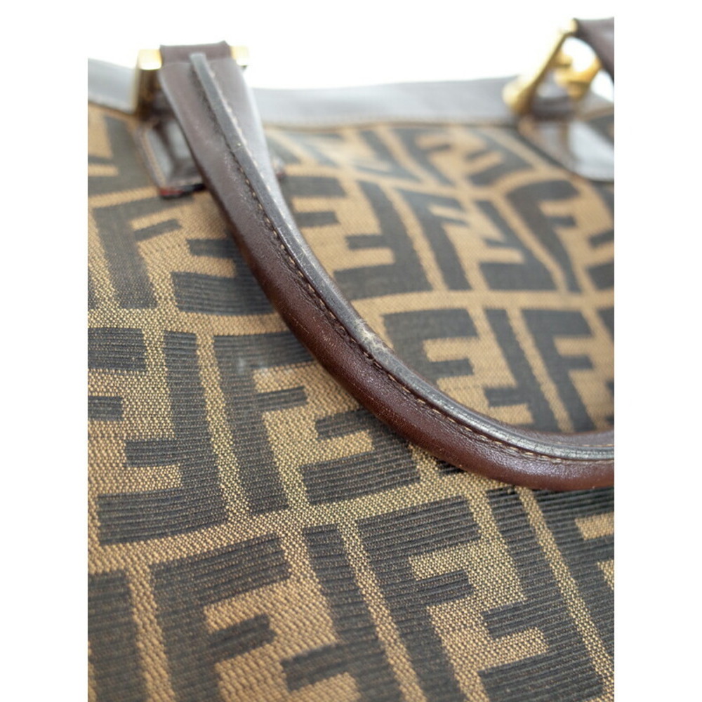 Fendi Shoulder Zucca Leather Bag Brown - Picture 6 of 9